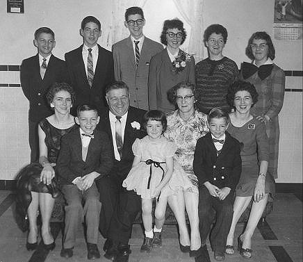 Famile d'Aur�le Pharand et Simonne Morin,  1957